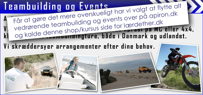 Teambuilding og events med Apiron.